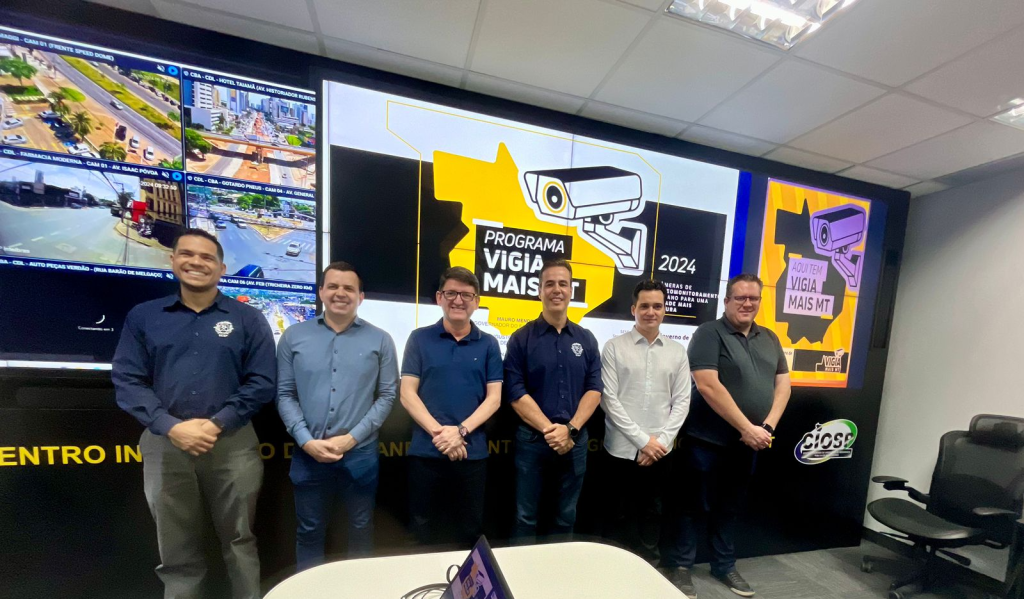 Sesp apresenta Vigia Mais MT a secretário de Segurança de Guarulhos: “vocês estão bem à frente de nós”, avalia gestor Sesp apresenta Vigia Mais MT a secretário de Segurança de Guarulhos: “vocês estão bem à frente de nós”, avalia gestor
