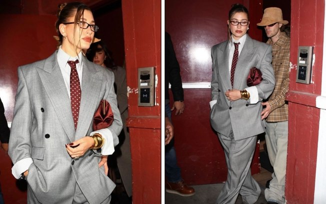 Look de Hailey Bieber em evento mostra que ela é a mesmo a ‘big boss’ Look de Hailey Bieber em evento mostra que ela é a mesmo a ‘big boss’