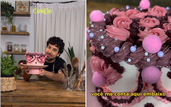 Pablo Figueiredo revela receita de bolo vintage e maximalista