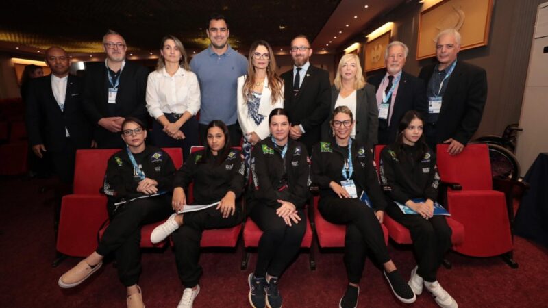 Primeira-dama de MT destaca papel do esporte na inclusão e defesa das mulheres durante 1º encontro internacional de mulheres do Jiu-jitsu
