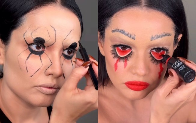 Juliette mostra como fazer maquiagens assustadoras para o Halloween