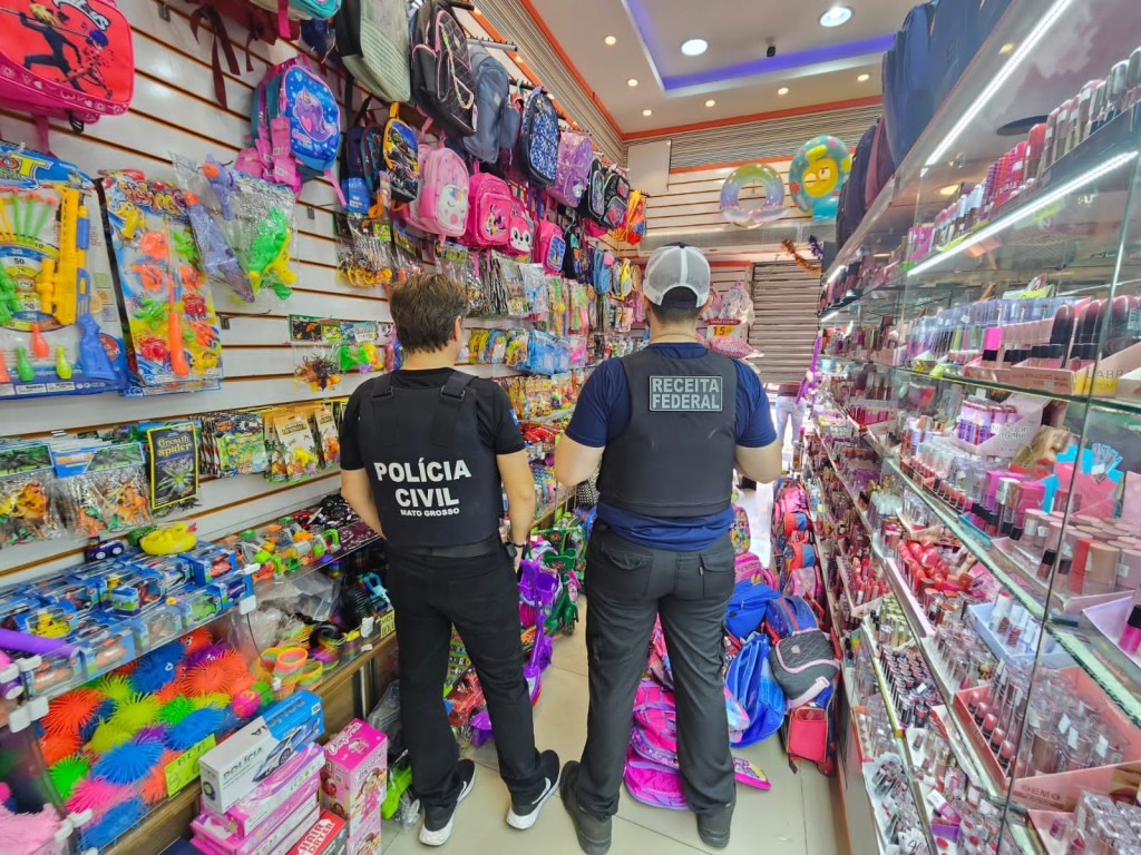 Polícia Civil e Receita Federal intensificam combate à pirataria e proteção ao consumidor em Cuiabá Polícia Civil e Receita Federal intensificam combate à pirataria e proteção ao consumidor em Cuiabá