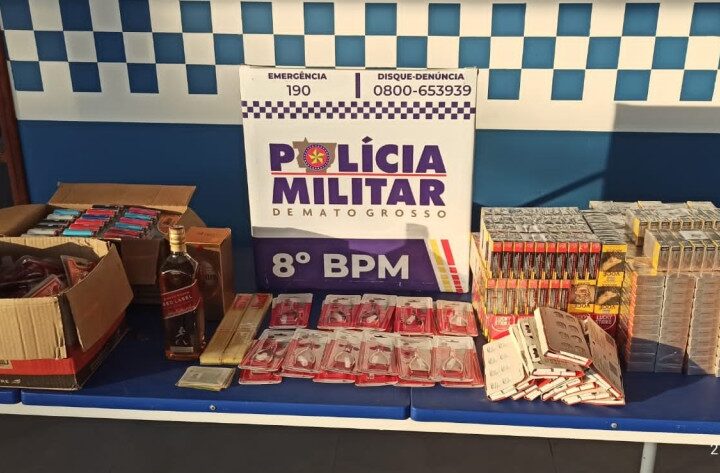 Polícia Militar prende homem com produtos contrabandeados em Alta Floresta