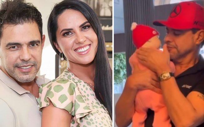Zezé faz curso para aprender a cuidar de bebê e web detona: “Nunca foi pai?”