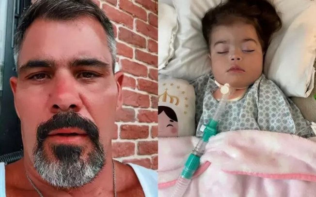 Juliano Cazarré atualiza estado de saúde da filha internada na UTI e pede orações