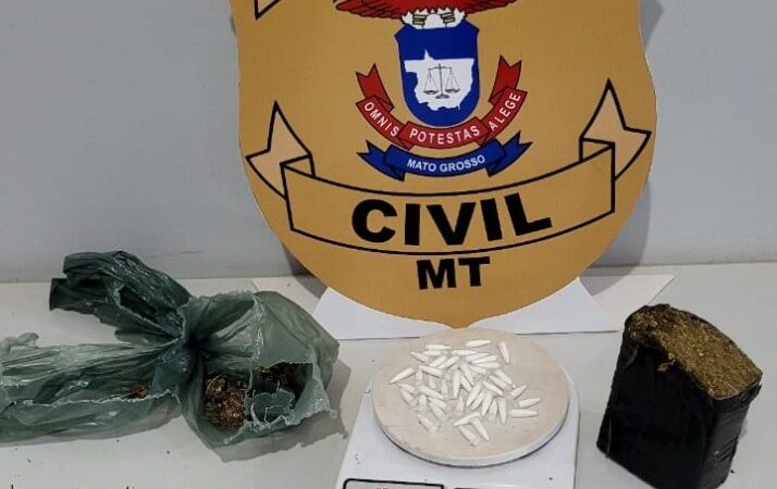 Polícia Civil prende três em operação contra tráfico de drogas em Tapurah